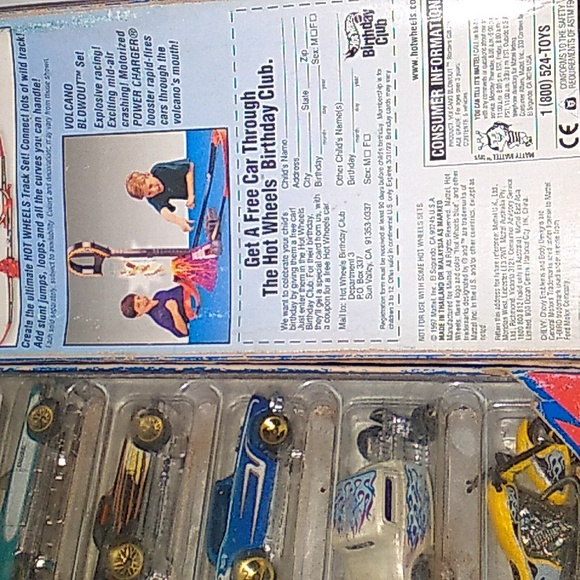 1997 Vtg Hot Wheels 5 Car Gift Pack Volcano Blowout  #18835 Diecast - Picture 3 of 11